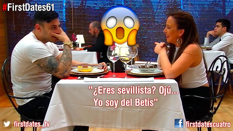 firstdates_tv's tweet photo. ¿Sabéis lo que es un flechazo? Pues justo lo contrario #FirstDates61 https://t.co/aThfM1a1Td https://t.co/lilBArdCk0