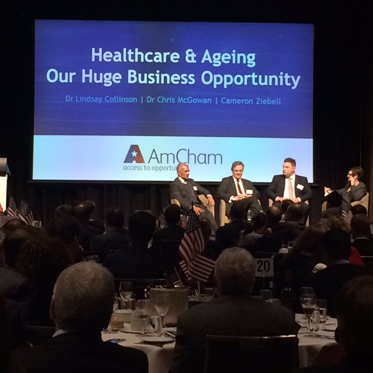AMCHAMSouthAust's tweet photo. Thanks to our great panelist today. #DrLindsayCollinson #DrChrisMcGowan &amp; @CameronZiebell #amchamsa https://t.co/KxRoU0XOCs
