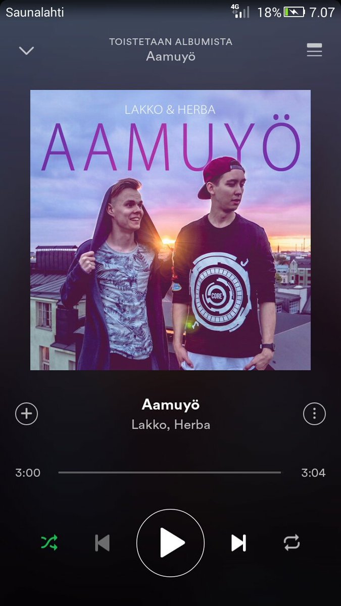 niko_vallius's tweet photo. @HerbaJuuso @Tupakkalakko Mahtava biisi kyllä tätä ainakin menee seuraava viikko kuunnellessa! #Aamuyö #Lerba https://t.co/Pcwq7XwLWp