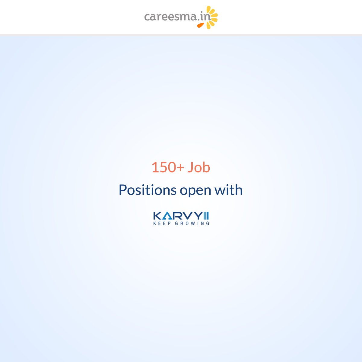 careesma_in's tweet photo. #Job #Careesma
150+ Job positions open with karvy...
https://t.co/cDmCTxpXln https://t.co/P5uuYxmgtY