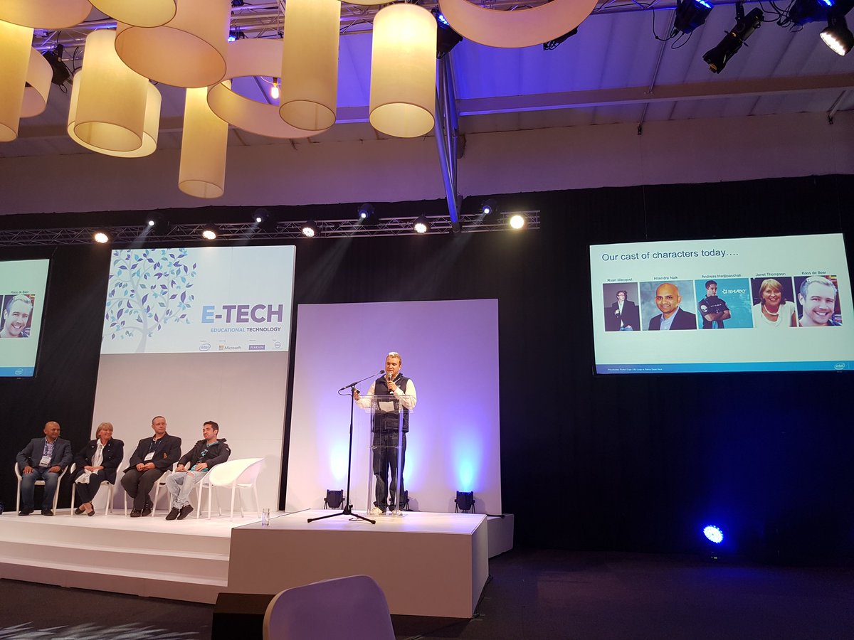 JanetThomson's tweet photo. Gaming in Education @ryan_macquet chairing panel discussion #EduWeek16 @SchoolNetSA @DBE_SA @Omashani https://t.co/TzoG6lE7Xv