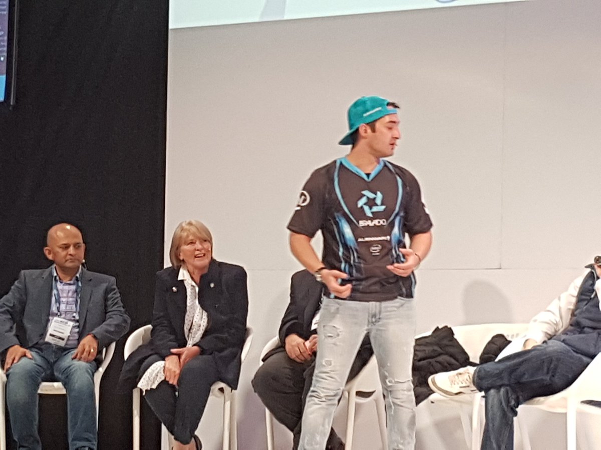 DocKatniss's tweet photo. RT JanetThomson: Gaming in Education Andeas bravadogaming IntelEDU Panel discussion #EduWeek16 videos on channel … https://t.co/D4WIVlt88y