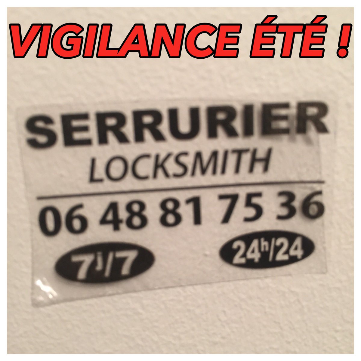 ENLEVEZ ces fausses pub sur vos boîtes lettres pour montrer votre présence pendant les vacances.#cambriolages #ete