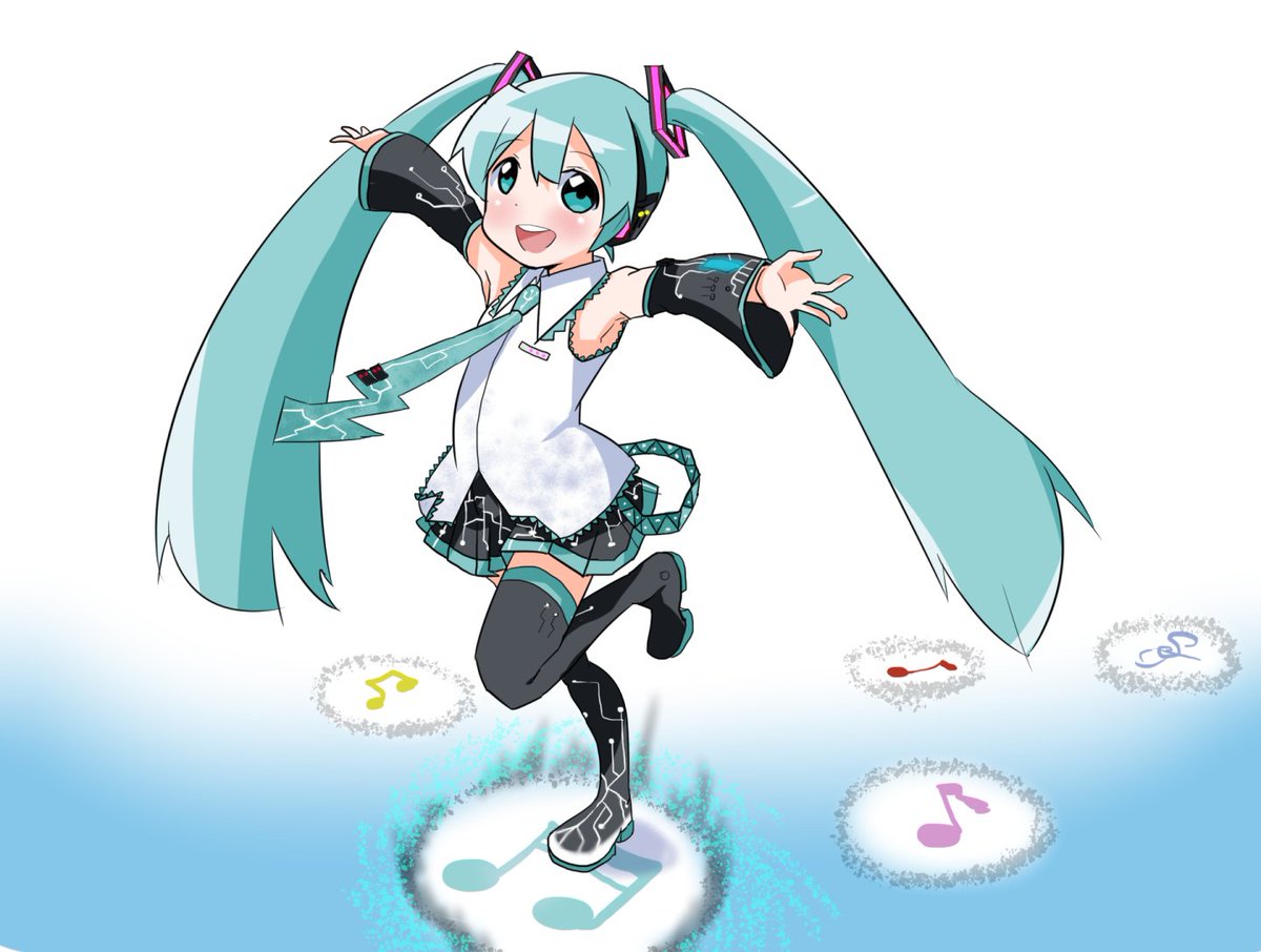 Piapro ピアプロ ピアプロ運営です 本日は 手を広げる 作品をご紹介 まずは さね野郎さんのミクさん サイバーな衣装が カッコいい 可愛い T Co 7qm5fhasdq Piapro 初音ミク