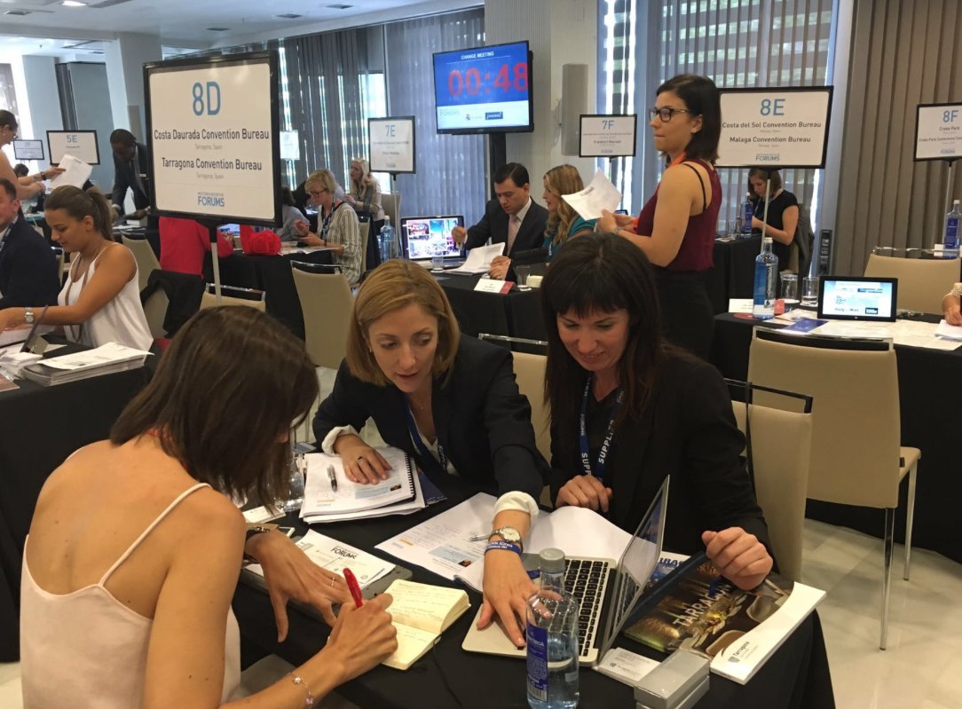 TarragonaCB's tweet photo. El #MIFmadrid16 nos permite presentar los atractivos de la Costa Daurada para el sector #mice a 170 compradores https://t.co/8fQh6AglnS