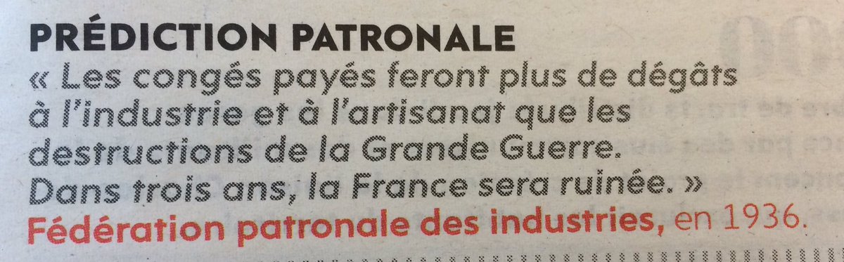 Portes_Thomas's tweet photo. En 1936, l'ancêtre du MEDEF, s'attaquait déjà aux droits des salariés. #Gattaz recommence ! Résistance #LoiTravail https://t.co/7NoW9ctbPn