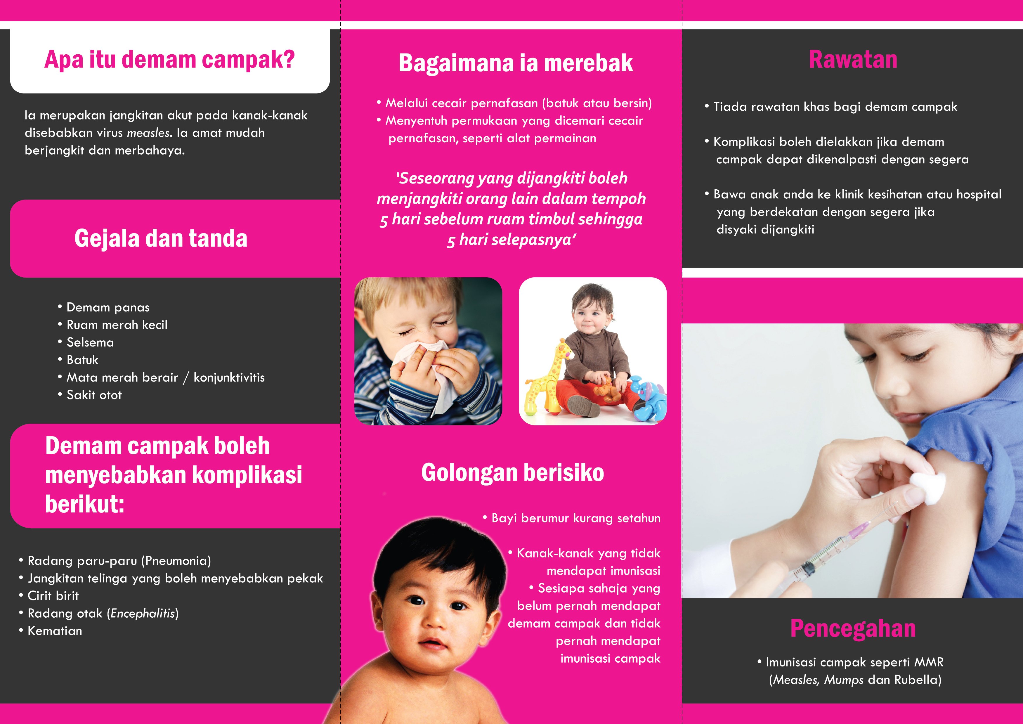 تويتر Pendidikan Kesihatan على تويتر Risalah Demam Campak Terkini Baca Dan Share Https T Co Wyigsssue3