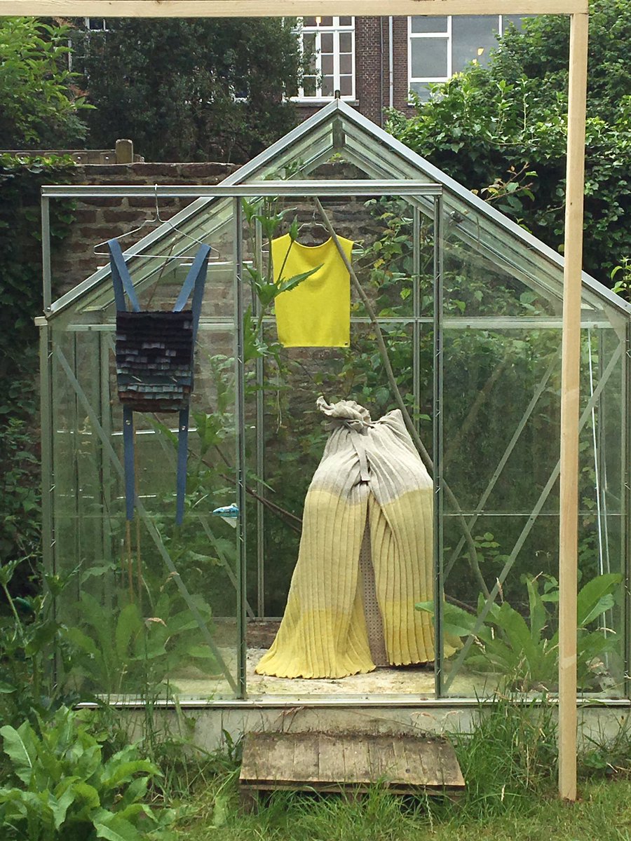 Delicate fashion from the 2016 Maastricht Academy graduation class in garden <a href="/Marres_HCC/">Marres, Huis voor Hedendaagse Cultuur</a> @FASHIONCLASH1