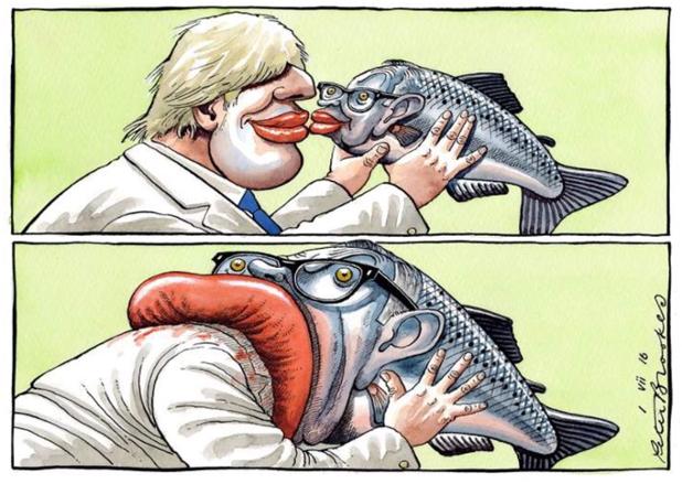 The Tory leadership race, summed up in two cartoons by the brilliant Peter Brookes, via @thetimes