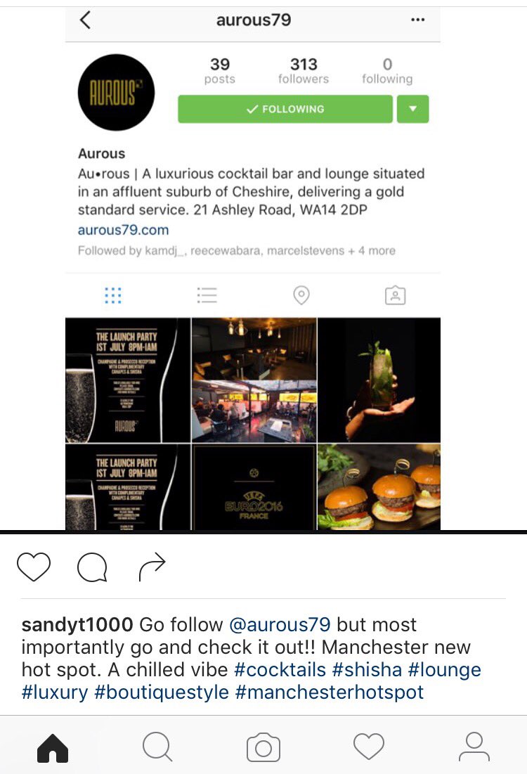 10Sandyt's tweet photo. Go and follow @Aurous79 but most importantly go and check it out!! #Manchesterhotspot #cocktails #shisha #vibes 👌🏻 https://t.co/FhBijQE6Kv