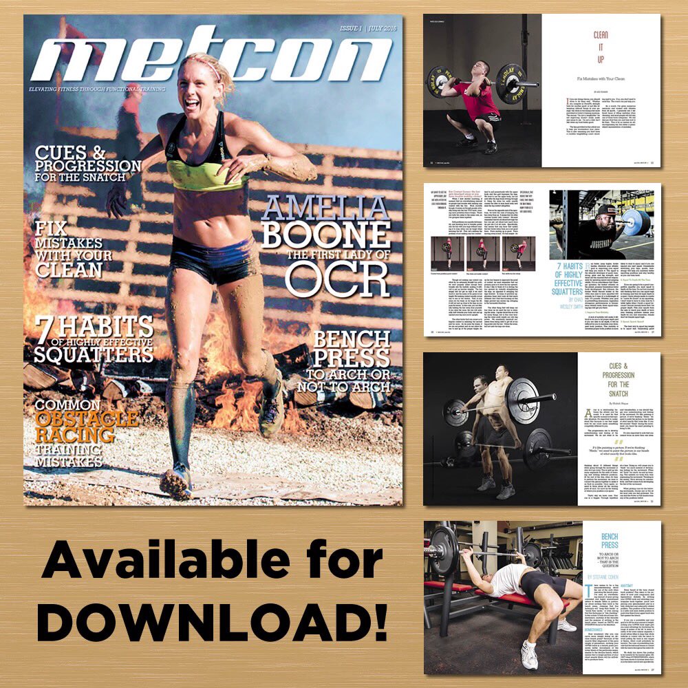 DOWNLOAD: Metcon Magazine Issue 1. Try it for FREE. 
metconmag.com/magazine/metco…