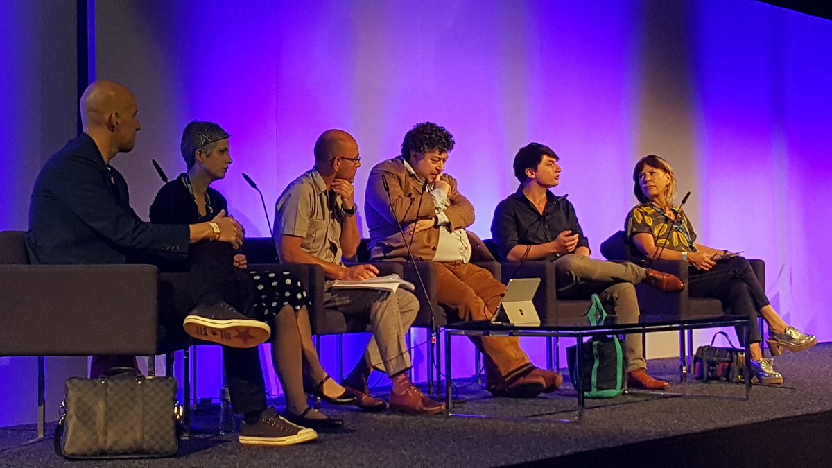 JaniceBGordon's tweet photo. #Accelerate discuss @PwC_UK #BrainHenderson @HeatherTowns @hemingwaydesign #RorySutherland #joshvalman #JudeKelly https://t.co/6G6HKd2lei