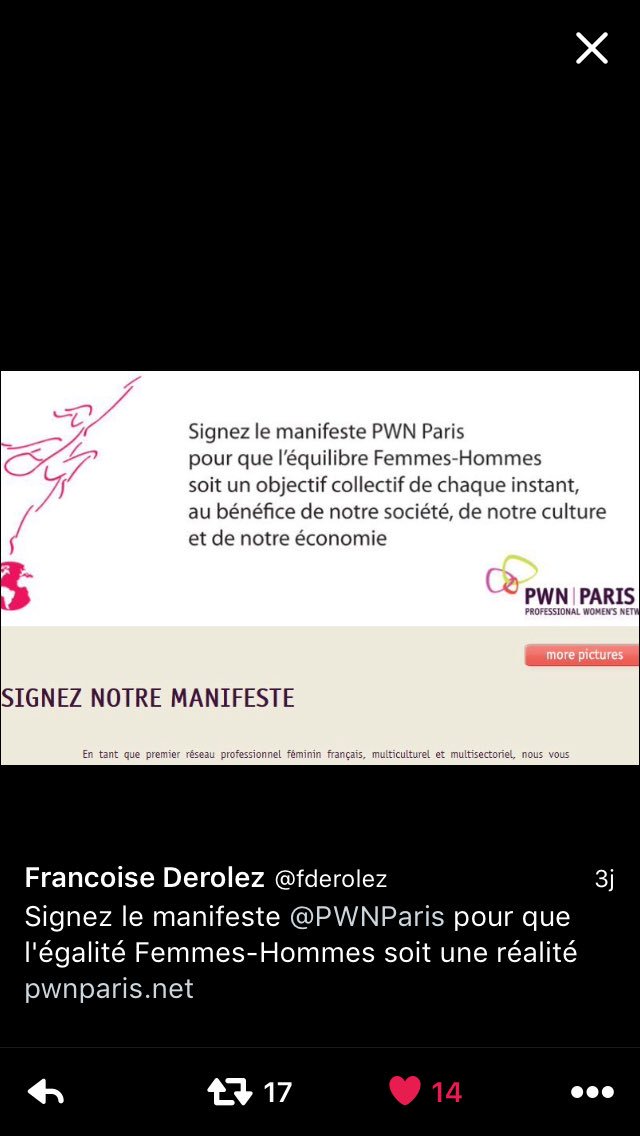 PWNParis's tweet photo. Signez le manifeste @PWNParis pour que l'égalité Femmes-Hommes soit une réalité https://t.co/tJYuhTelqi https://t.co/CPpXXy14Tw