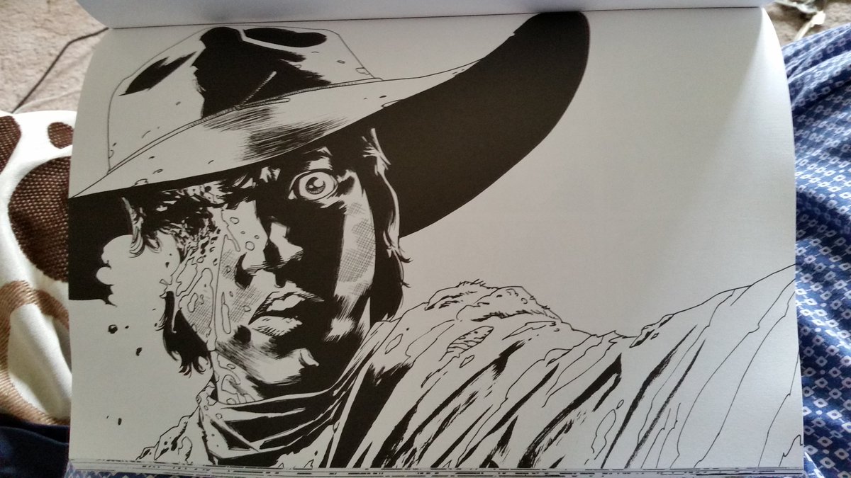 Looking forward to taking colour to this bad boy. Advance apols @CharlieAdlard 🙈 <a href="/TheWalkingDead/">The Walking Dead</a> <a href="/ImageComics/">Image Comics</a>  #twd