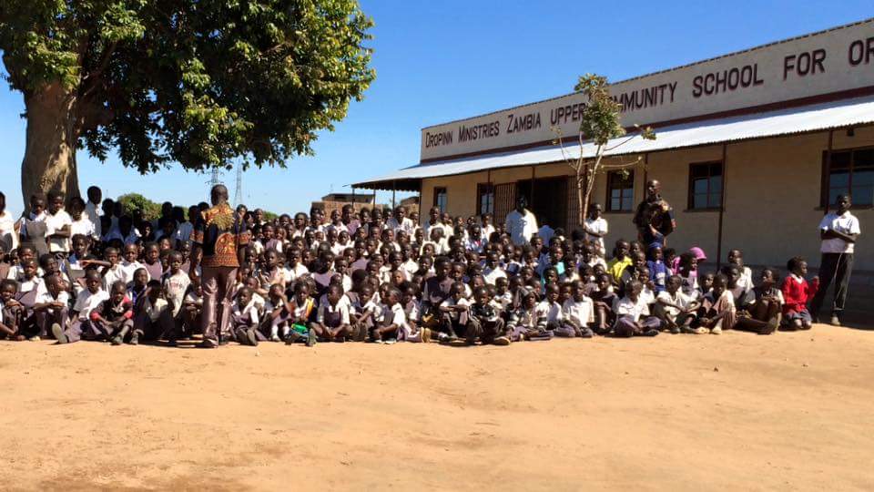 officialdropinn's tweet photo. New Drop Inn school officially opened yesterday here in Zambia. Amazing day. 449 kids on our education programme. https://t.co/AcccDbgyBJ