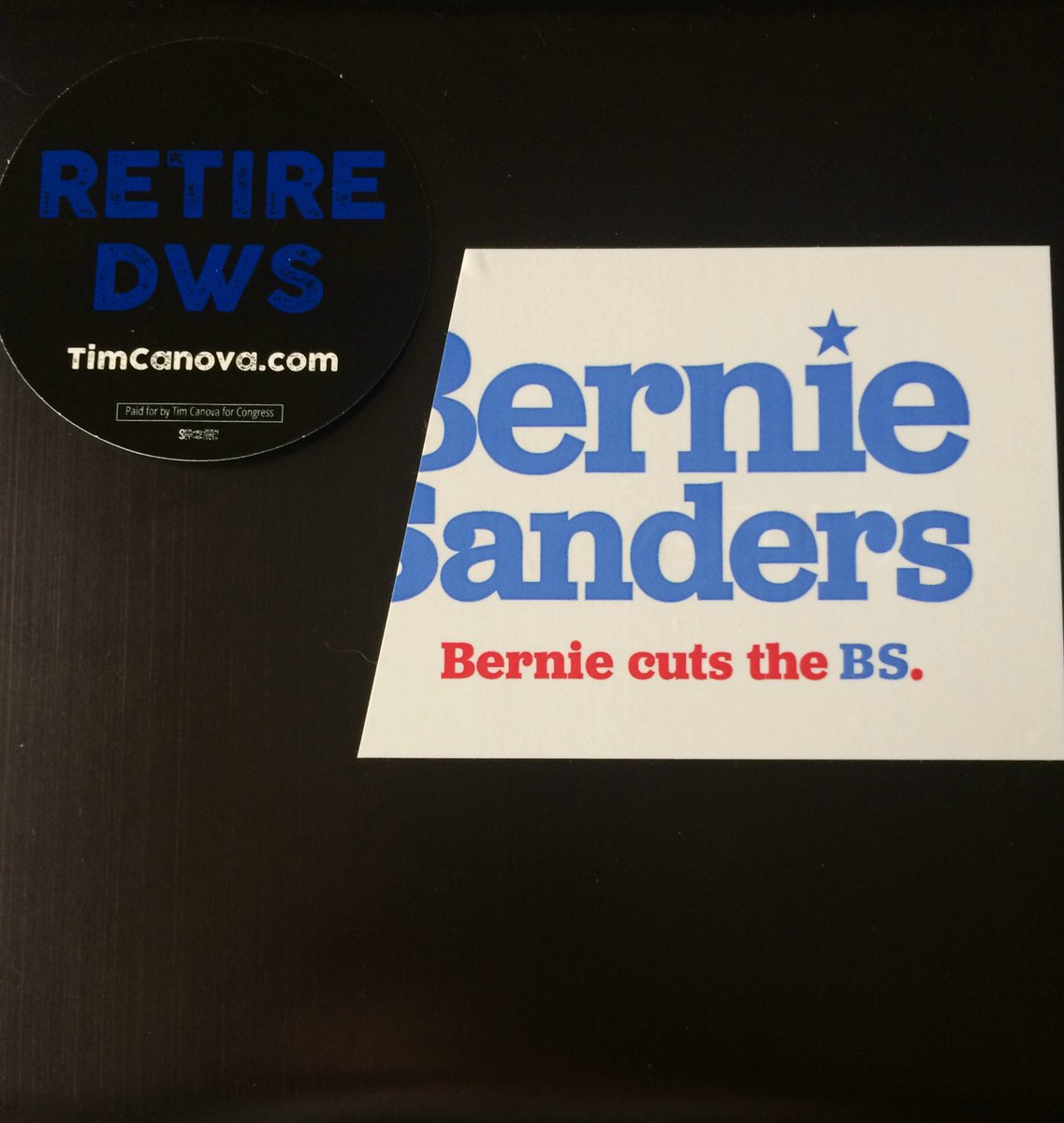 Richtenn's tweet photo. So happy my @Tim_Canova #RetireDWS sticker came in. I think it's a nice addition #TeamCanova #ByeDWS https://t.co/uokrQQoaYK