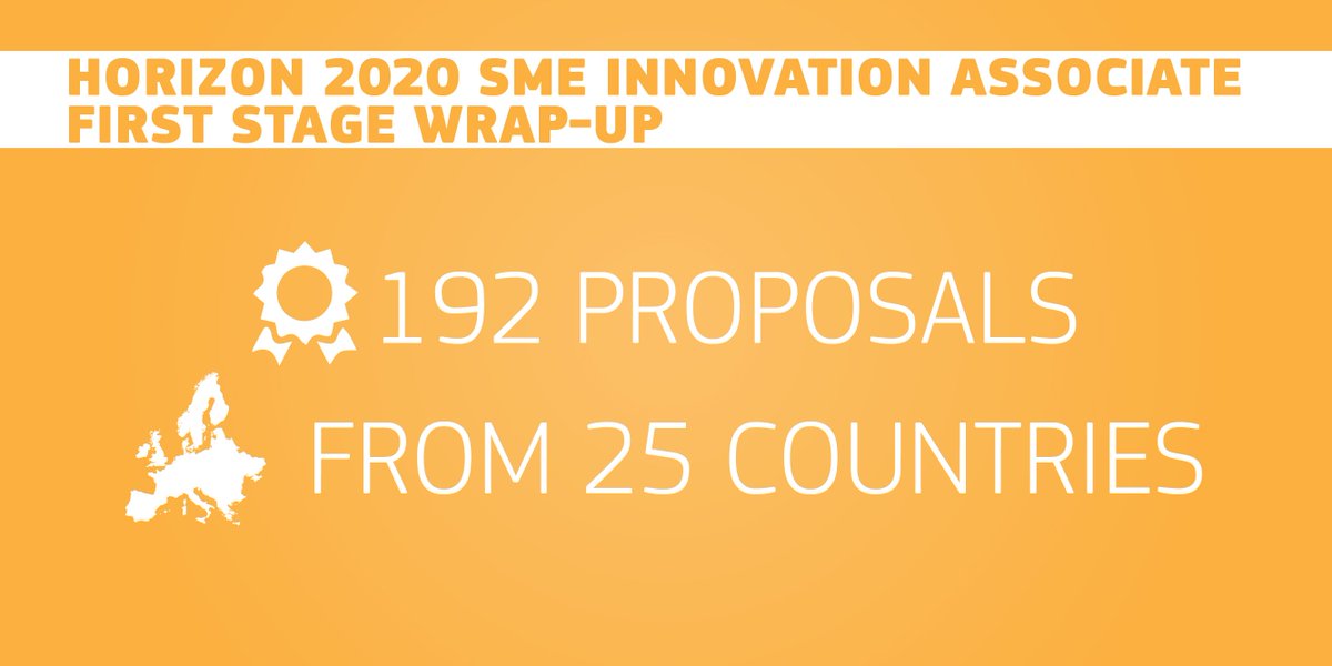 EUeic's tweet photo. It's a wrap for #H2020 #SMEAssociate - 192 proposals from 25 countries now await evaluation! https://t.co/1R5rcDBFXE https://t.co/3MgYvZFW83