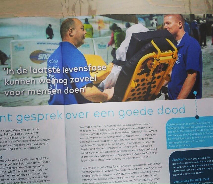 Wensulance's tweet photo. Deze maand een artikel in #zuyderland #zorgmagazine over #wensulance @wensulance @zuyderland #wensambulance https://t.co/kwpQ40EH8r