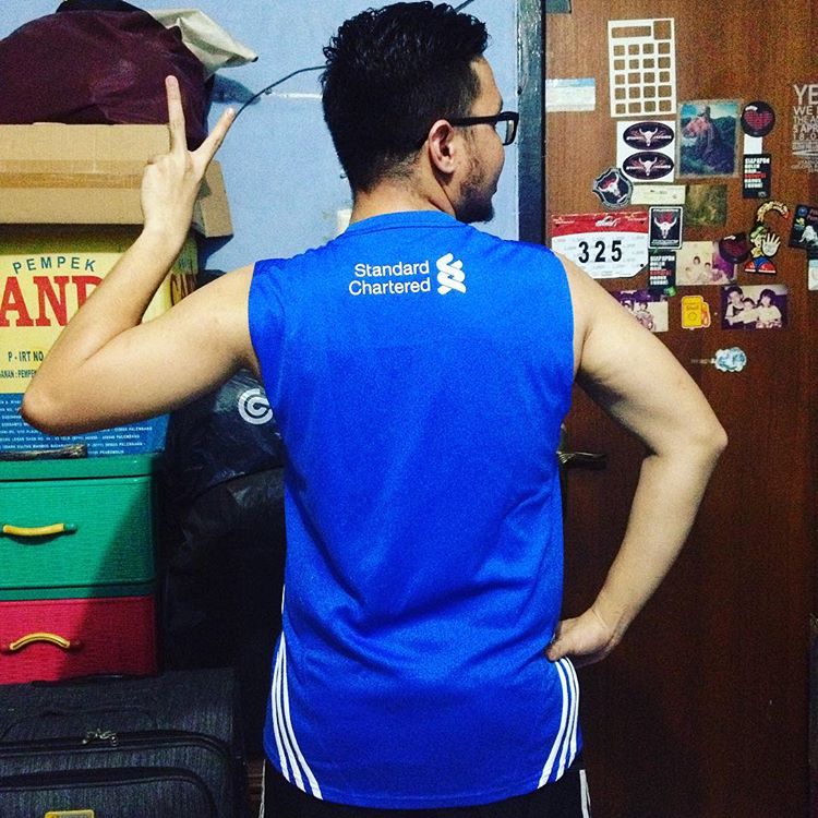 EzraSihombing's tweet photo. @marathonsg the part of #SCMS2016 that I look forward the most is FINISH LINE! I want to propose my gf #SCMS2016DQ https://t.co/LFmN4ByB6o