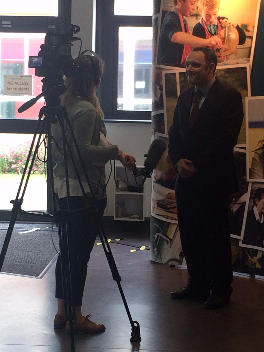 Richard Spencer from @Cmatrust talks to <a href="/cambridgetvnews/">Cambridge TV</a> at today's event at @elycollege to mark @Cmatrust handover