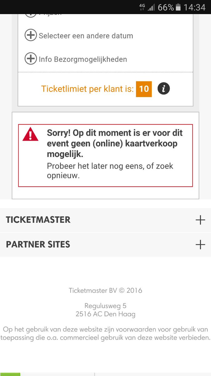 lennartb's tweet photo. @Ticketmaster_NL foutmelding bij 4e deelbetaling voor Lowlands, ook in de link van rectificatiemail. Wat nu? https://t.co/nAlRDnxGSg