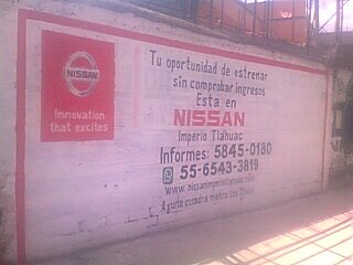 cemsaeventos's tweet photo. Bardas publicitarias Nissan imperio Tláhuac https://t.co/UAL2RYCdqD