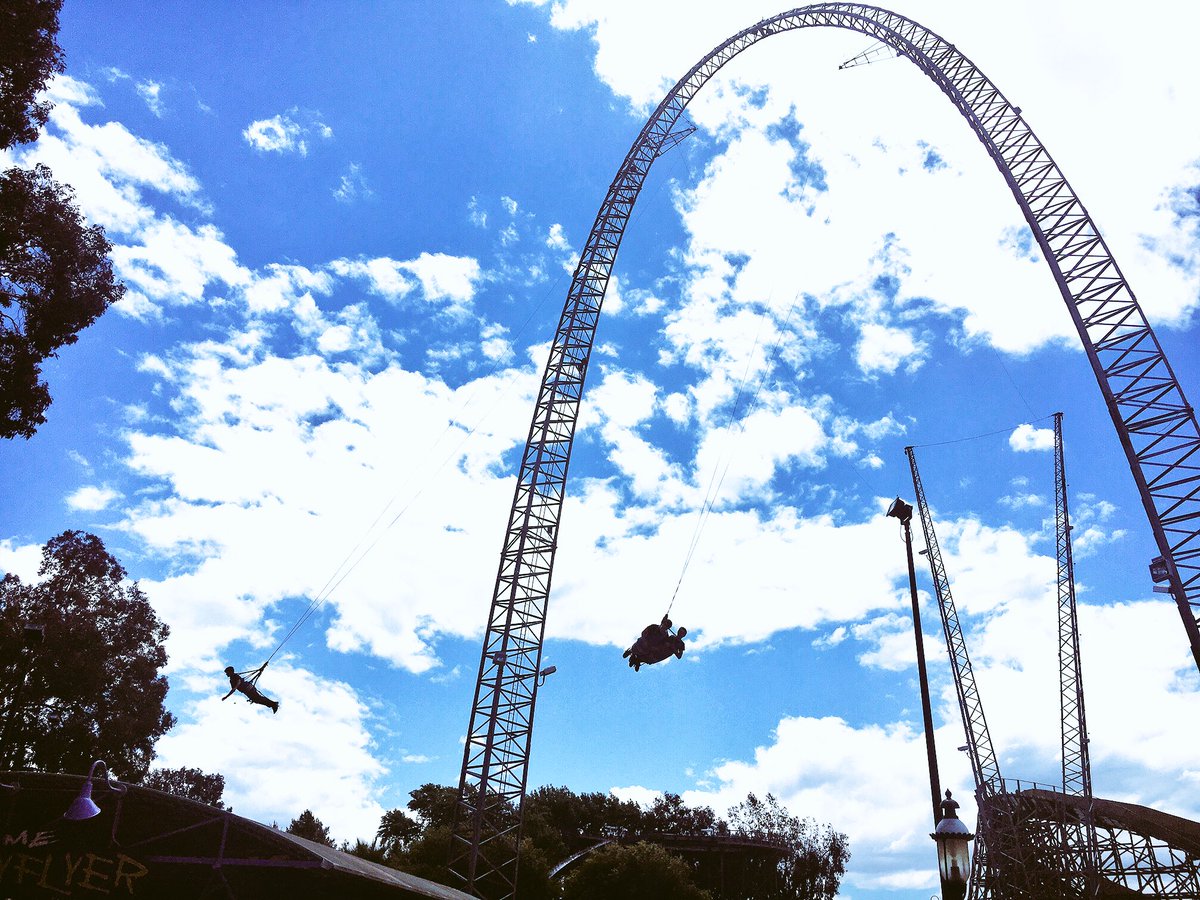FlySkyC's tweet photo. The @CAGreatAmerica team site certification in the heart of Silicon Valley. #GoinBackToCali #California #Skycoaster https://t.co/ciJnaMuK49