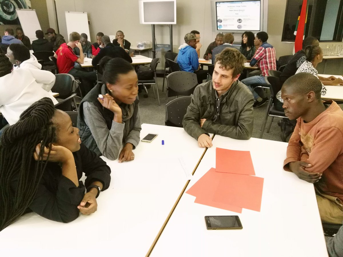 Geekulcha's tweet photo. The @dsideprog @CSIR interns are busy with ideation on different data story angles #DataScience #BigData https://t.co/ek65YNAbMi