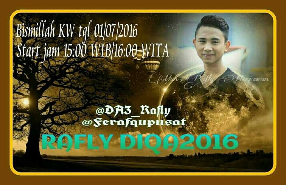Ferafqu_jpr's tweet photo. Bismillah KW hari ini 
           👇👇
RAFLY DIQA2016

👉 semoga tembus tti, amin... https://t.co/befqyaVnLd