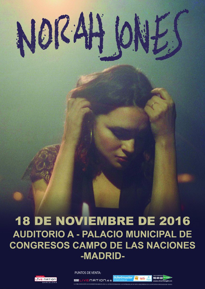 epmusica's tweet image. Norah Jones actuará el 18 de noviembre en Madrid europapress.es/cultura/musica… Único concierto en España #FelizFinde