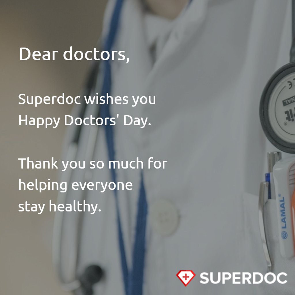 superdocapp's tweet image. Happy Doctors' day! #Thankdoctor #thankmydoctor
Now ask a question to doctors. Link:buff.ly/28OSbJr