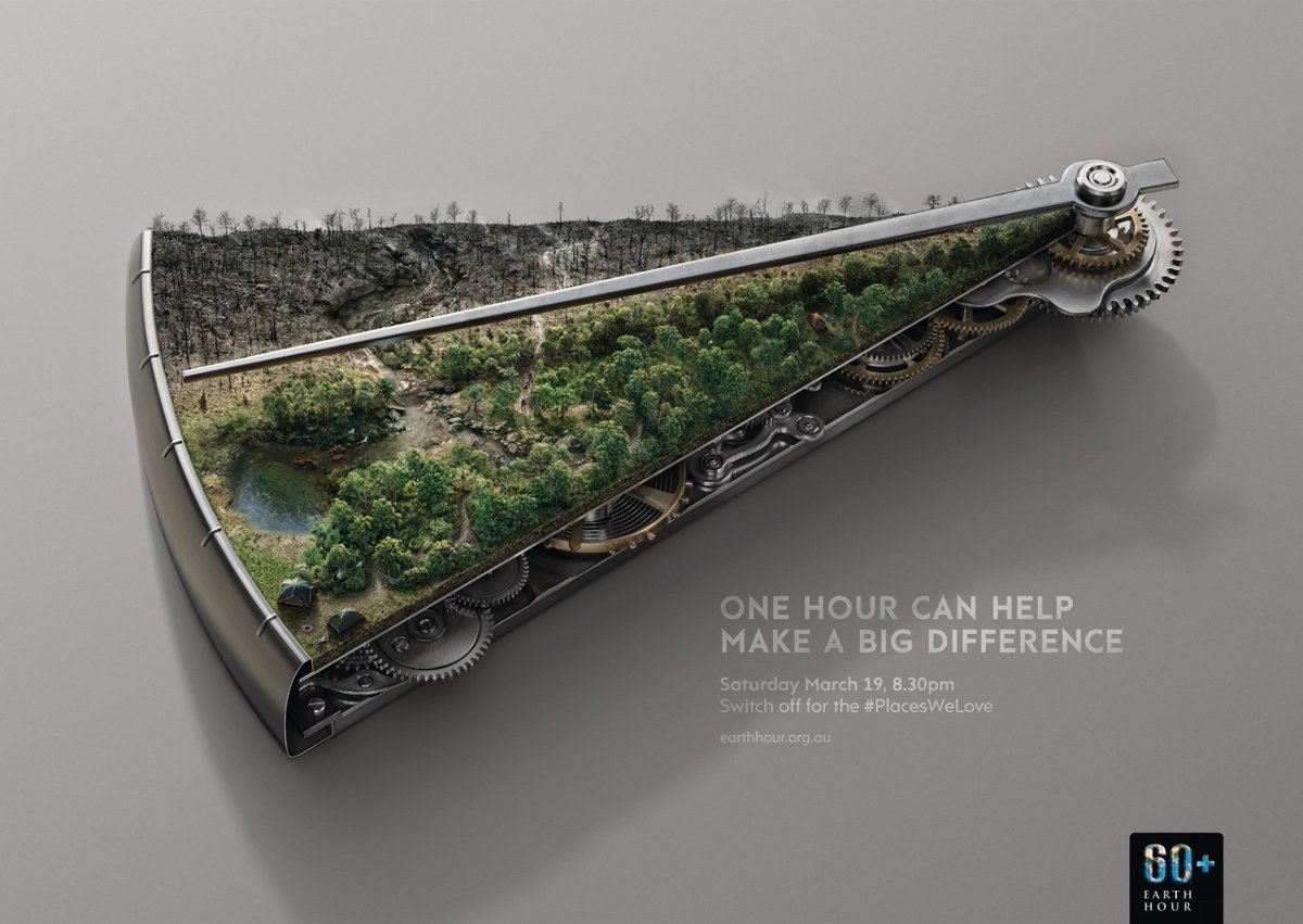 BellasAds's tweet photo. "One hour can help, make a big difference." #PlacesWeLove por Leo Burnett Sydney #publicidad #creatividad https://t.co/2Py9naJx8Q