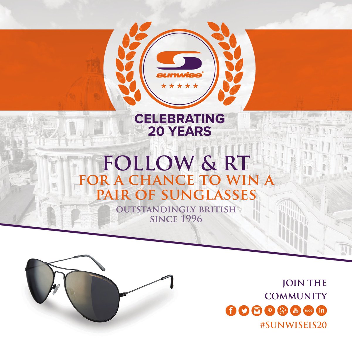 Sunwise_HQ's tweet photo. RT & FOLLOW for a chance to #WIN a pair of #aviator Lancaster GR3 #sunglasses! #sunwise #comp #giveaway #freebiefri https://t.co/eDiZnxzt64