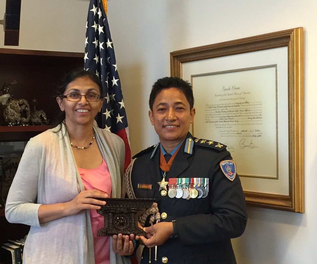 Congratulations Superintendent of Police &amp; #TIPReport Hero Kiran Bajracharya for your work against #humantrafficking