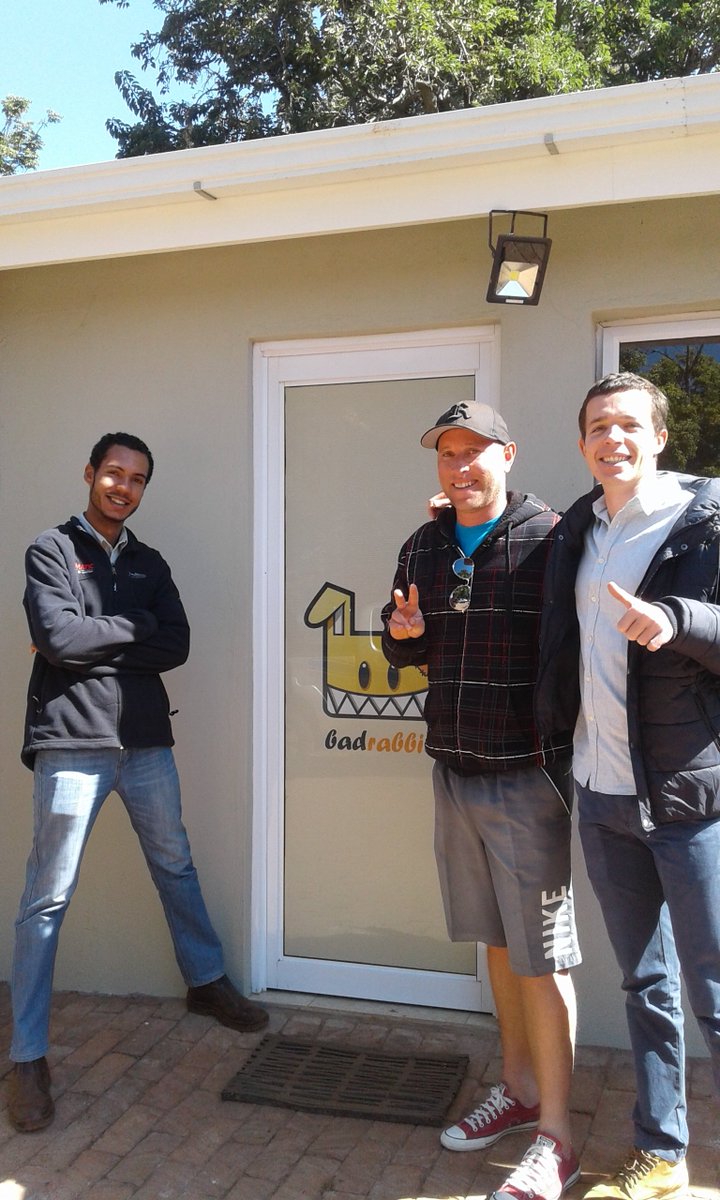 evictedband's tweet photo. Stopped in at Bad Rabbit Studio's to check out the first edit of our new music video for #NdoitaSei and its AMAZING! https://t.co/v222jE2yOM