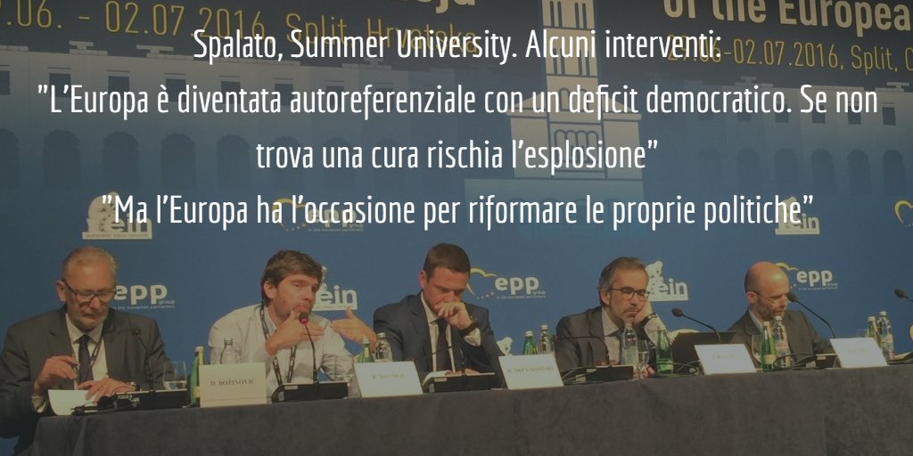 EGardini's tweet image. #Spalato #SummerUniversity 
@EPPGroup 
@forza_italia