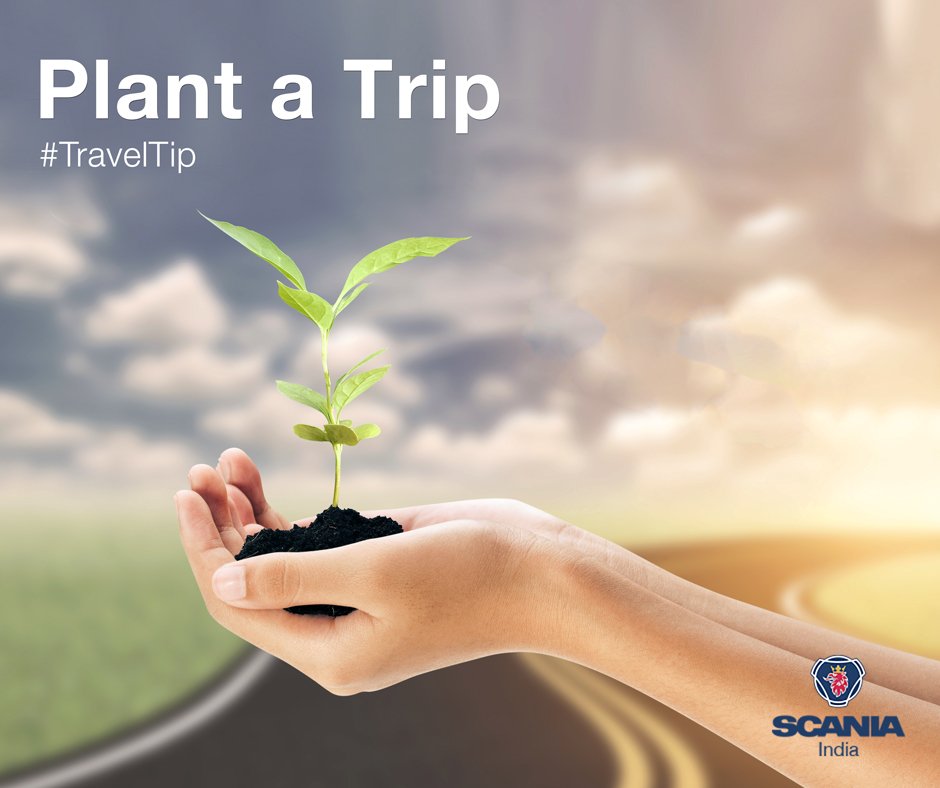Love #Nature? Plant a tree on your trip & make it worthwhile. #TravelTip #ReduceCarbonFootprints #WeekendWithScania