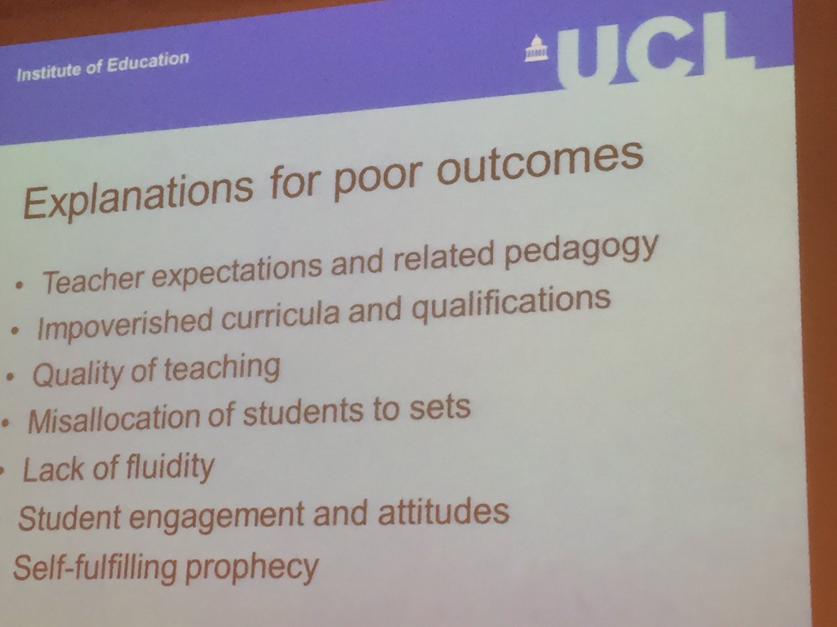 educatedcpd's tweet photo. @groupingstudy Reasons for lower student outcomes #EducatEd2016 https://t.co/WouNxXPwlN