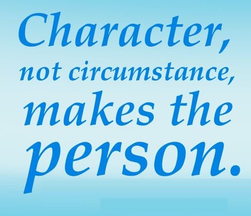 SoftwareLabels's tweet image. #character not #circumstances, makes the person.
#ThoughtOfTheDay