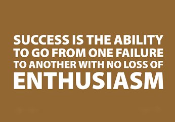 ProgramBarcode's tweet image. #success is the ability to go from one #failure to another with no loss of #enthusiasm.