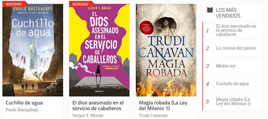 FantascyLibros's tweet photo. TOP5 de novelas en la web #Parabellum #Cuchillodeagua #MagiaRobada #CoronaPastor #MedioRey
https://t.co/m3fLf8gqSC https://t.co/LCcxt9xbUw