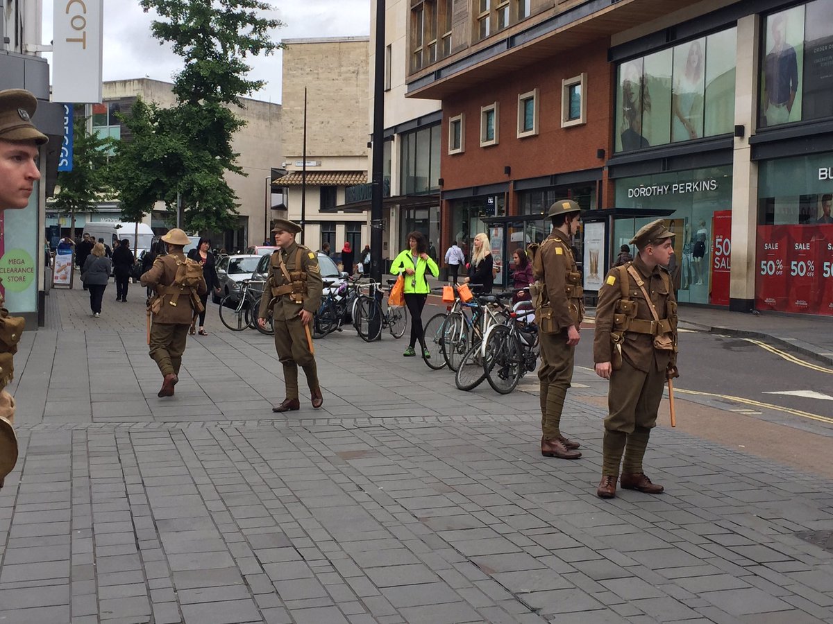 AmyTreasureBlog's tweet photo. The soldiers are outside @cabotcircus a beautiful way to commemorate those we lost #wearehere https://t.co/mLbLJgfJJB