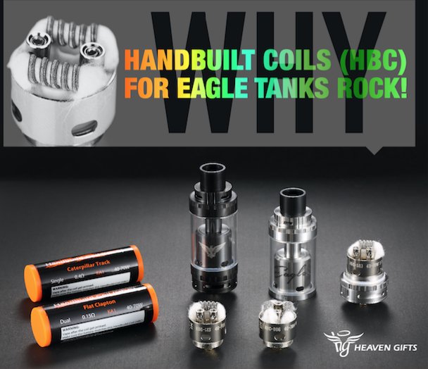 HeavenGiftsCom's tweet photo. 6 reasons why handbuilt coils (HBC) rock! @GeekvapeTech #Subohm #vape #EagleTank #HBCcoils #vapeculture https://t.co/zeWNwiTYee