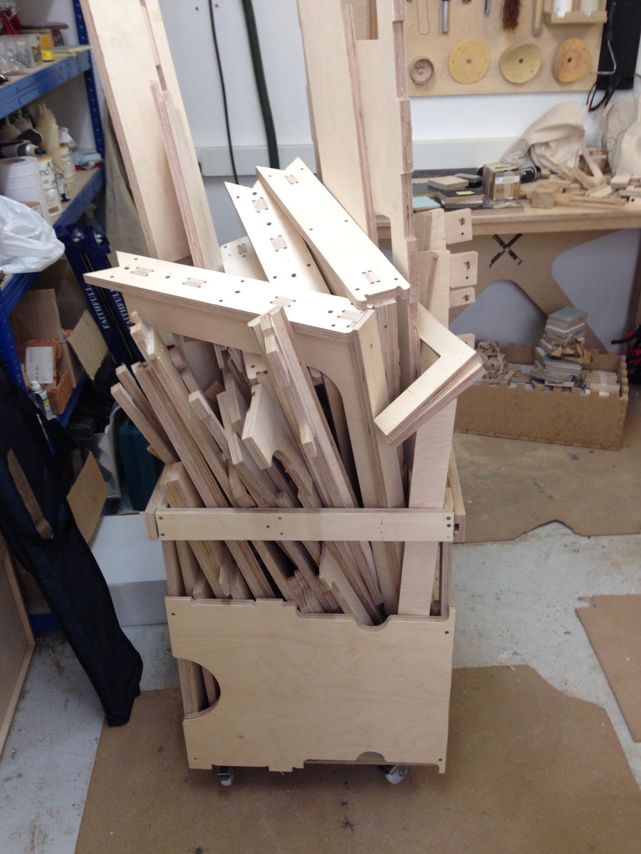 OpenHugh's tweet photo. @fusePS so far I have a box to hold them and a bike rack. Definitely don't want to scrap it. Ideas welcome #makers https://t.co/JY38NTYZig