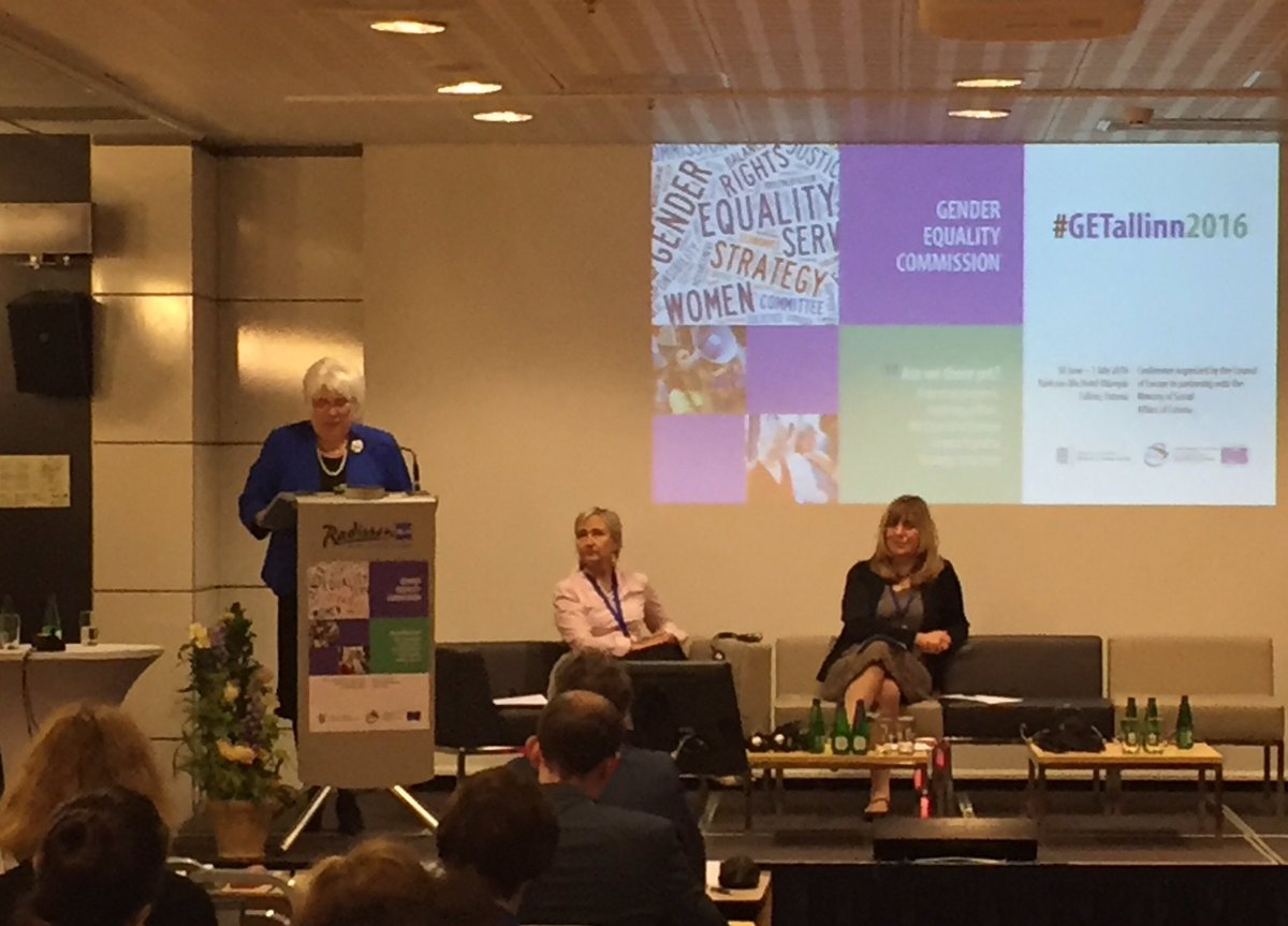 SwedeninEE's tweet photo. Estonian Foreign Minister @MarinaKaljurand at #GETallinn2016: "Our planet has been in the hands of men for too long" https://t.co/P7XakYZxop