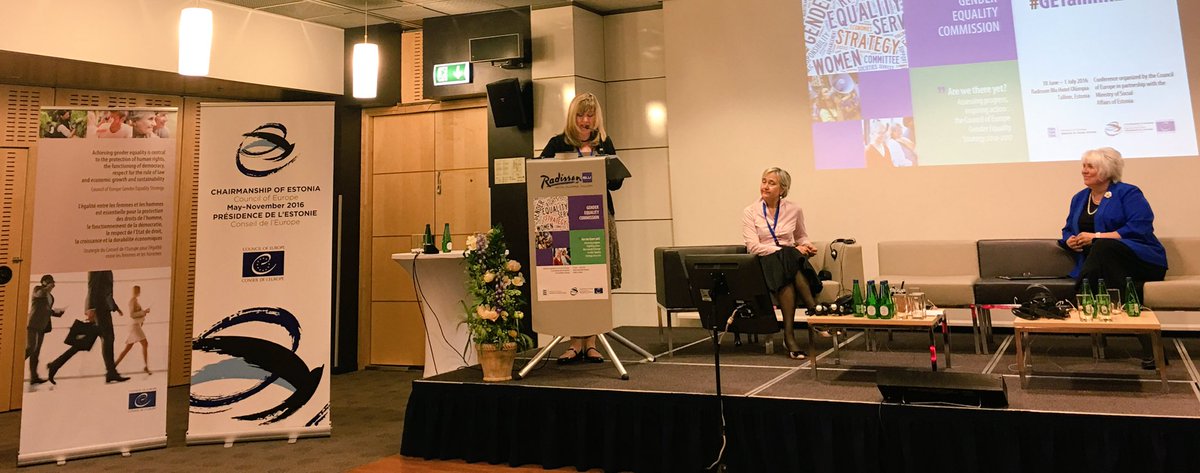LiriKopaci's tweet photo. .@coe DG Democracy S.Markovic #GETallinn2016 conference has energized us to continue work on #genderequality https://t.co/dChuzypIha