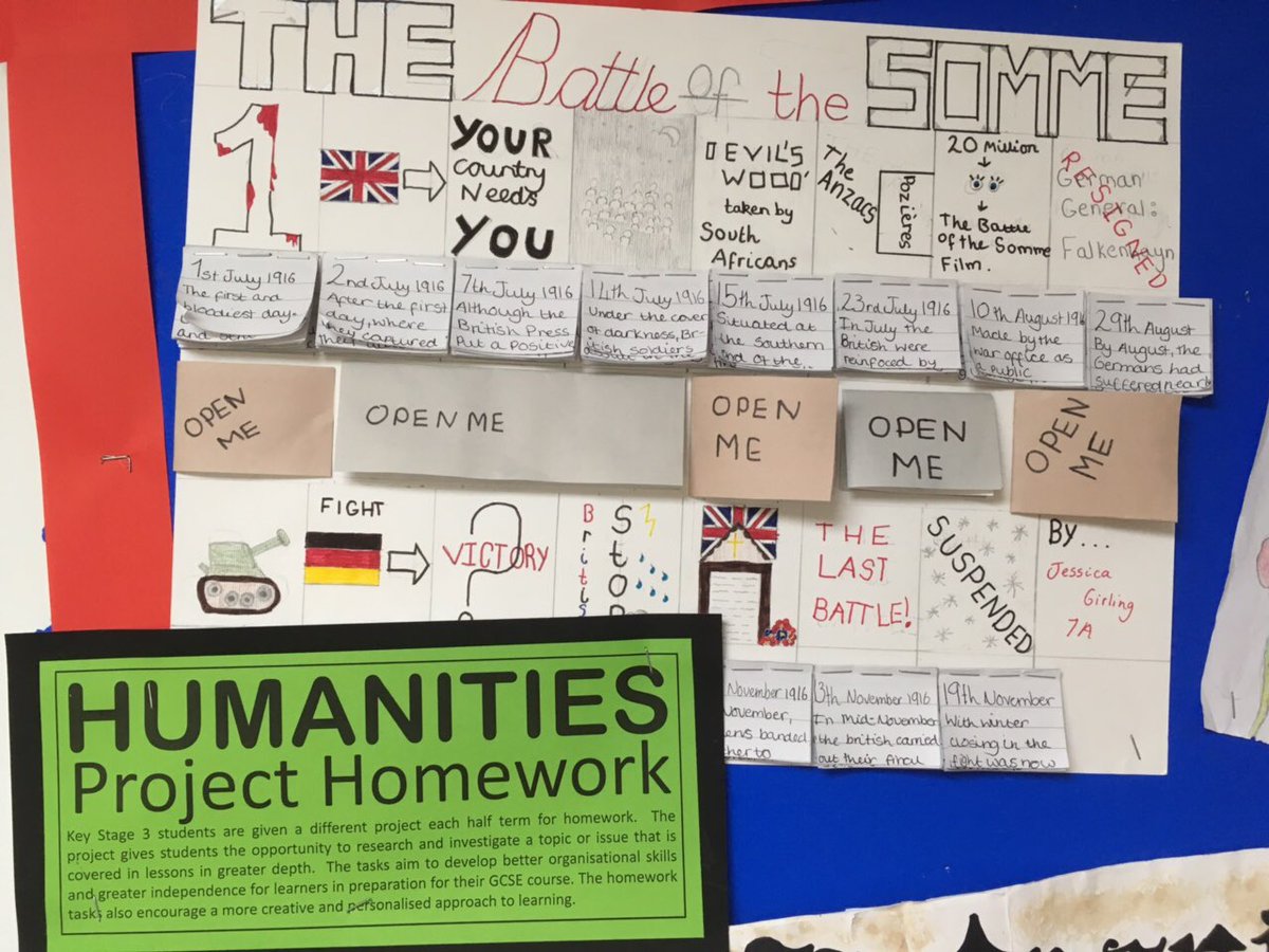 <a href="/educationgovuk/">Department for Education</a> Students @SaxmundhamFS commemorating #Somme100 through project work.