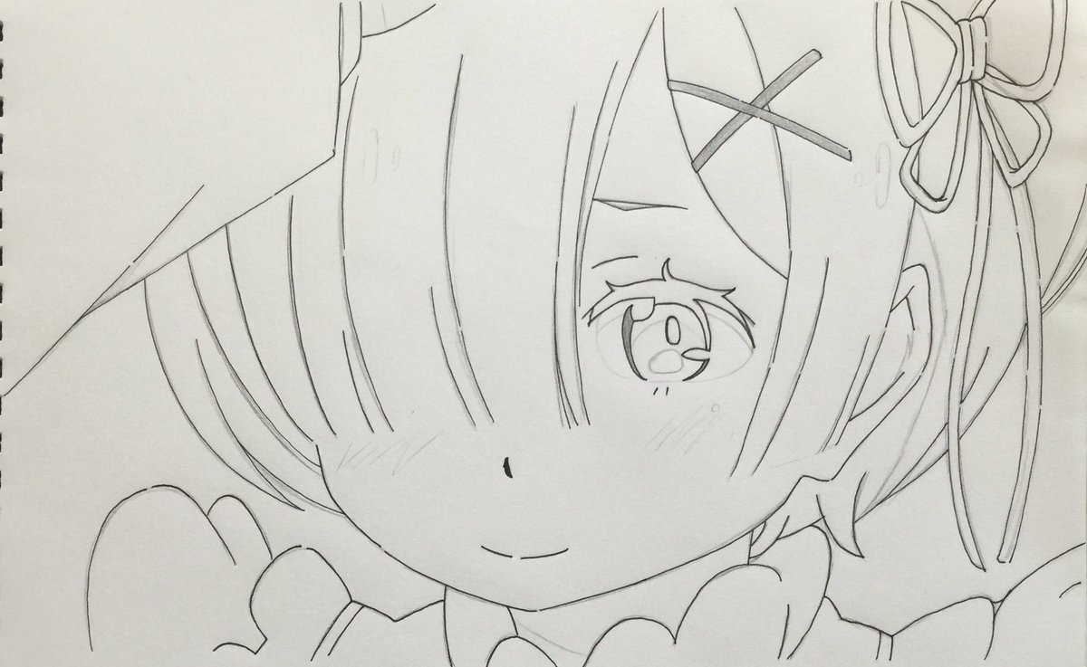 乗っ取られた En Twitter Re ゼロから始める異世界生活からレム描きました 模写 Re ゼロから始める異世界生活 リゼロ リゼロ好きと繋がりたい イラスト基地 イラスト同盟 イラスト塾 イラスト完成