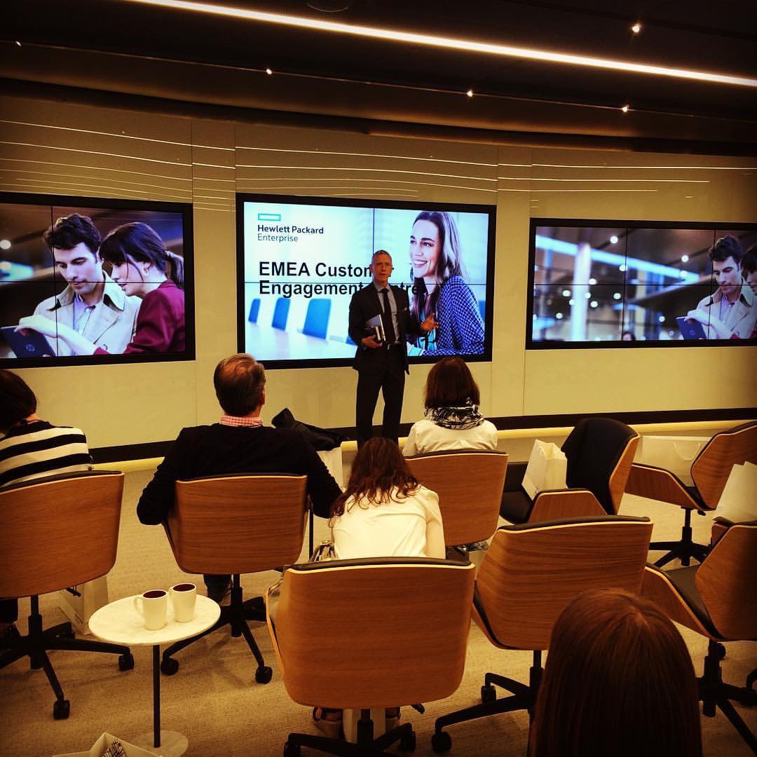 Doing my thing for a visit by the Association of Briefing Program Managers in our EMEA briefing centre in London