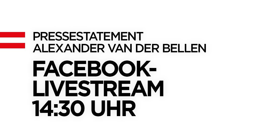 vanderbellen's tweet photo. #VanderBellen Pressekonferenz zur aktuellen Entscheidung des #VfGH, heute 14.30 Uhr. https://t.co/WELV0Yfl6y